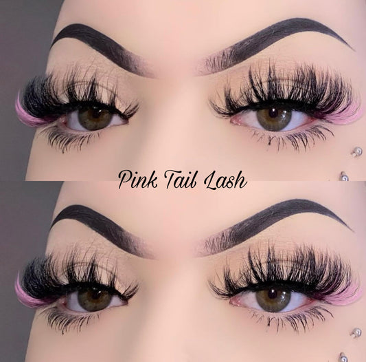 Pink Tail Lash (25MM)